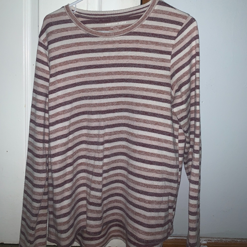 Soft striped long sleeve